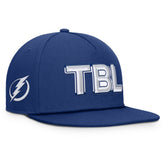 Tampa Bay Lightning Fanatics Authentic Pro Rink Team Code Snapback Hat