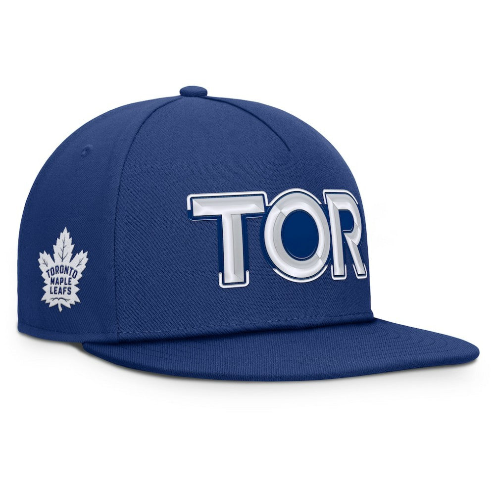 Toronto Maple Leafs Fanatics Authentic Pro Rink Team Code Snapback Hat