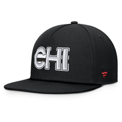 Chicago Blackhawks Fanatics Authentic Pro Rink Team Code Snapback Hat