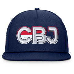Columbus Blue Jackets Fanatics Authentic Pro Rink Team Code Snapback Hat
