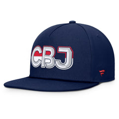 Columbus Blue Jackets Fanatics Authentic Pro Rink Team Code Snapback Hat