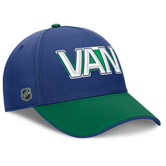 Vancouver Canucks Fanatics Authentic Pro Rink Team Code Flex Hat