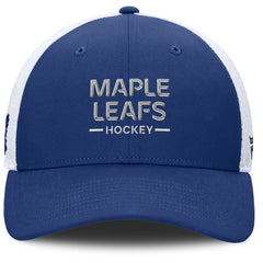 Toronto Maple Leafs Fanatics Authentic Pro Rink Lockup Adjustable Trucker Hat
