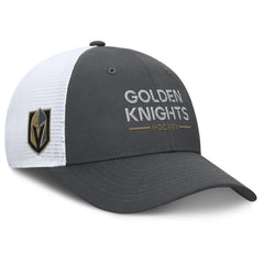 Vegas Golden Knights Fanatics Authentic Pro Rink Lockup Adjustable Trucker Hat