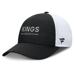 Los Angeles Kings Fanatics Authentic Pro Rink Lockup Adjustable Trucker Hat