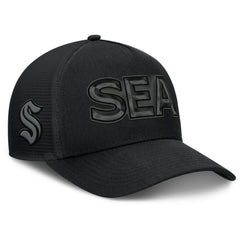 Seattle Kraken Fanatics Authentic Pro Road Team Code Trucker Adjustable Hat