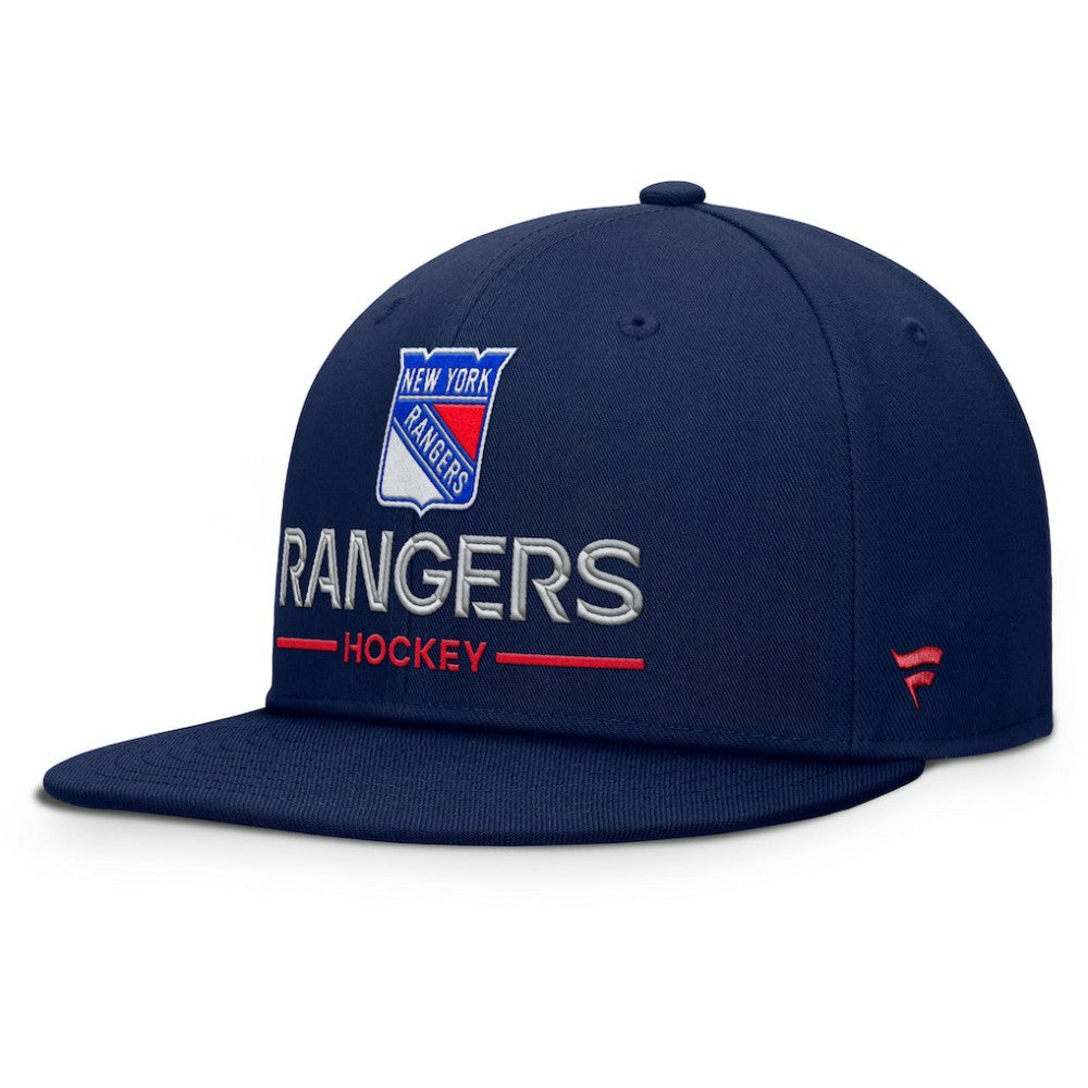New York Rangers Fanatics Authentic Pro Rink Lockup Snapback Hat