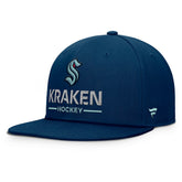 Seattle Kraken Fanatics Authentic Pro Rink Lockup Snapback Hat