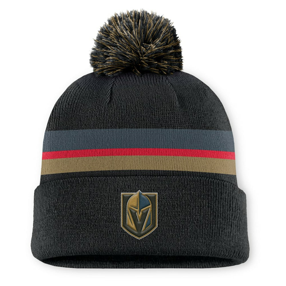 Vegas Golden Knights Fanatics Authentic Pro Rink Cuffed Knit Hat with Pom