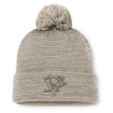 Pittsburgh Penguins Fanatics Authentic Pro Road Cuffed Knit Hat with Pom