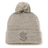 Seattle Kraken Fanatics Authentic Pro Road Cuffed Knit Hat with Pom