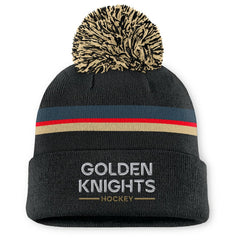 Vegas Golden Knights Fanatics Women's Authentic Pro Rink Cuffed Knit Hat with Pom