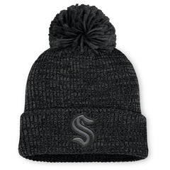 Seattle Kraken Fanatics Women's Authentic Pro Road Cuffed Knit Hat with Pom