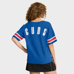 Chicago Cubs Women's Curl Route T-Shirt - Royal