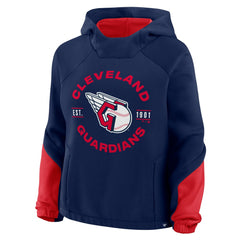Cleveland Guardians Women's Oversized Time to Win Pullover Hoodie - Navy