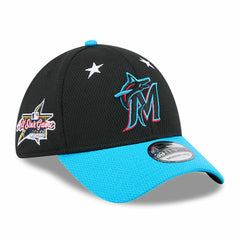 Miami Marlins 2025 MLB All-Star Game 39THIRTY Flex Hat - Black/Blue | New Era