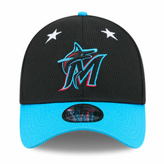 Miami Marlins 2025 MLB All-Star Game 39THIRTY Flex Hat - Black/Blue | New Era