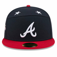 Atlanta Braves 2025 MLB All-Star Game Side Patch 59FIFTY Fitted Hat - Navy/Red | New Era