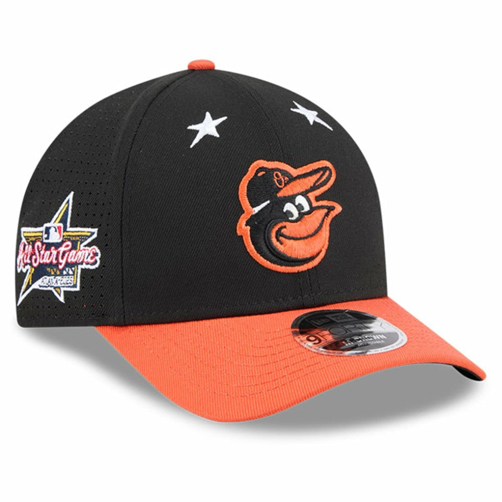 Baltimore Orioles 2025 MLB All-Star Game 9FORTY M-Crown Adjustable Hat - Black/Orange | New Era