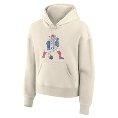 NFL New England Patriots Women's Dove Legacy Pullover Hoodie