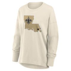 NFL New Orleans Saints Women's Dove Legacy Long Sleeve T-Shirt
