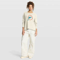 NFL Miami Dolphins Women's Dove Legacy Long Sleeve T-Shirt