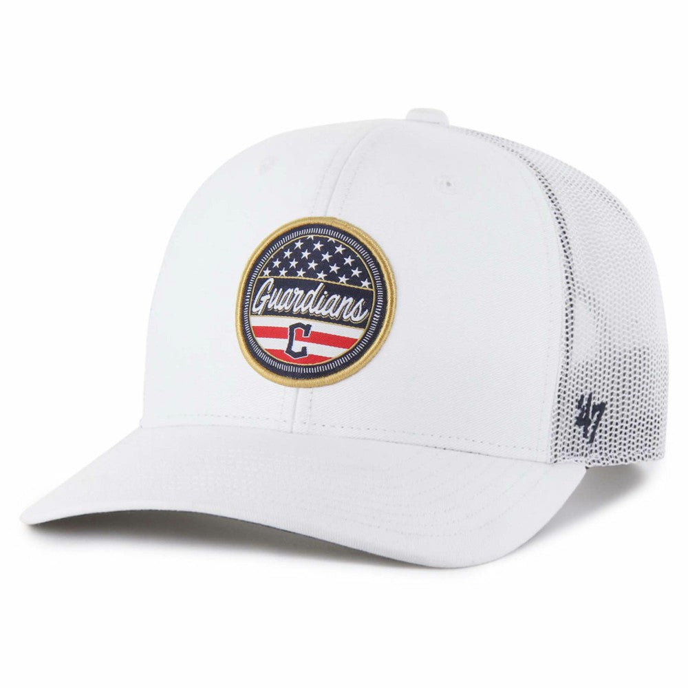 Cleveland Guardians Homage Adjustable Trucker Hat - White | 47 brand