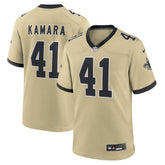 NFL New Orleans Saints Alvin Kamara Gameday Golds Alternate Game Player Jersey