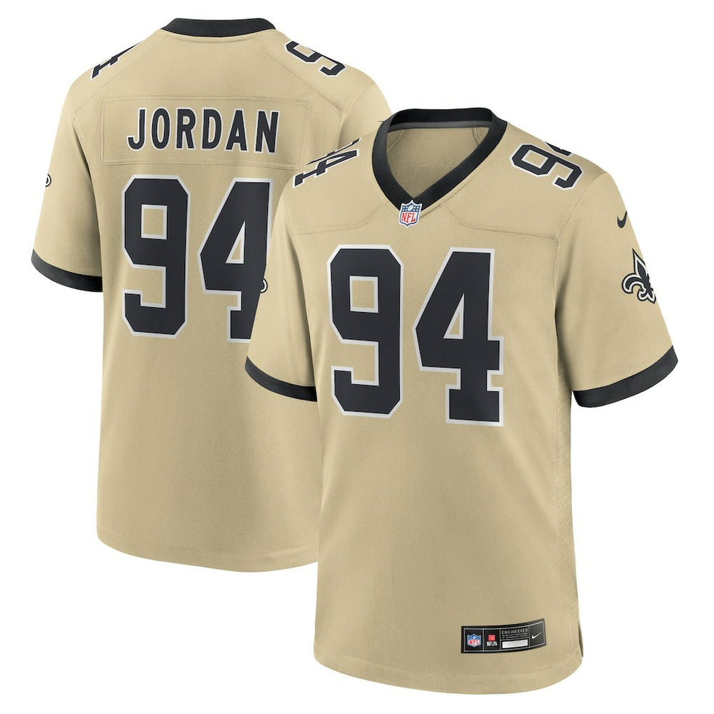 NFL New Orleans Saints Cameron Jordan Gameday Golds Alternate Game Player Jersey