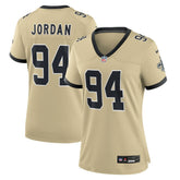 NFL New Orleans Saints Cameron Jordan Women's Gameday Golds Alternate Game Player Jersey