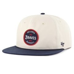 Atlanta Braves Payson Captain Adjustable Hat - Natural | 47 brand
