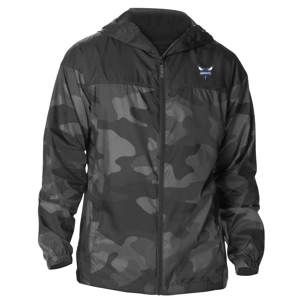 Charlotte Hornets Camo Flash Challenger Windbreaker Full-Zip Jacket - Black | Columbia shop