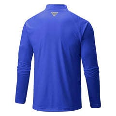 Detroit Pistons Terminal Tackle Raglan Omni-Shade Quarter-Zip Jacket sale - Blue | Columbia sale