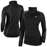 Brooklyn Nets Women's Omni-Wick Shotgun 2.0 Quarter-Zip Pullover Top - Black | Columbia sale