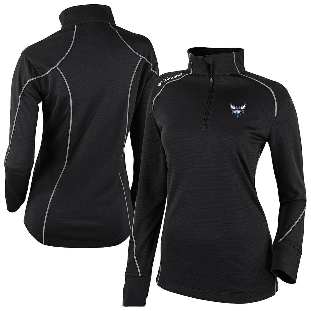 Charlotte Hornets Women's Omni-Wick Shotgun 2.0 Quarter-Zip Pullover Top - Black | Columbia discount