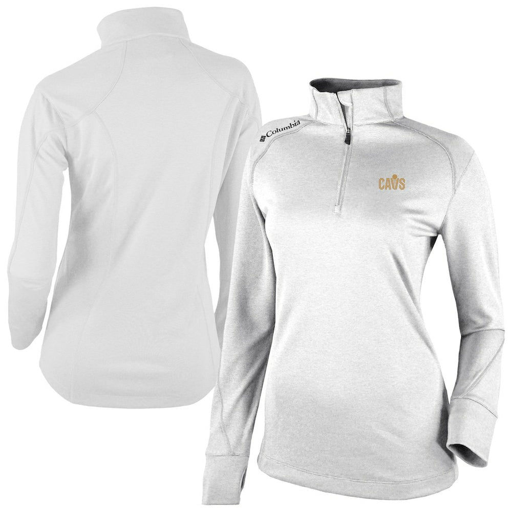 Cleveland Cavaliers Women's Omni-Wick Shotgun 2.0 Quarter-Zip Pullover Top sale - White | Columbia on sale