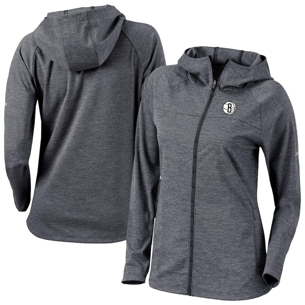 Brooklyn Nets Women's Omni-Wick Half Shot Full-Zip Hooded Jacket - Black | Columbia discount