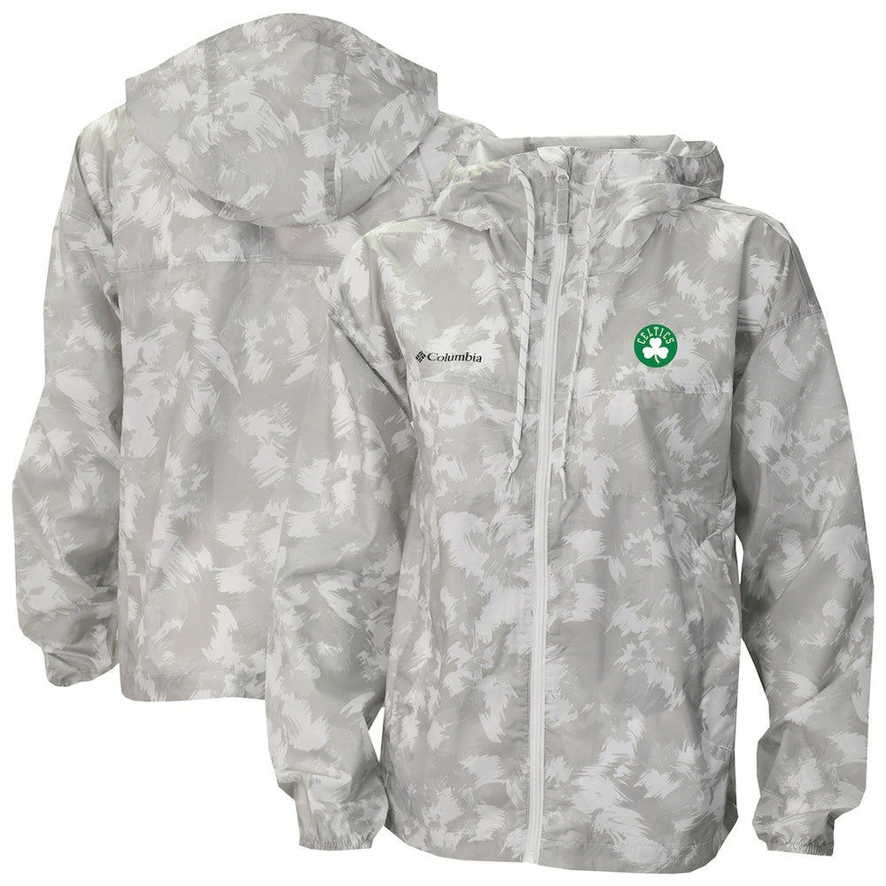 Boston Celtics Women's Flash Challenger II Omni-Shade Full-Zip Windbreaker Jacket - Gray | Columbia sale