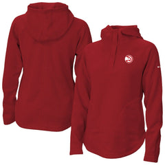 Atlanta Hawks Women's Sweater Weather Quarter-Snap Hoodie - Red | Columbia online