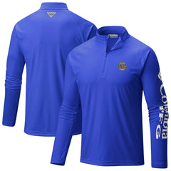 New York Knicks PFG Terminal Tackle Quarter-Zip Top - Blue | Columbia on sale