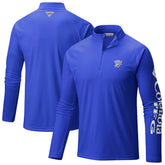 Oklahoma City Thunder PFG Terminal Tackle Quarter-Zip Top - Blue | Columbia on sale
