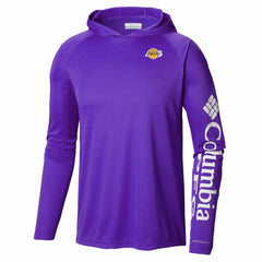 Los Angeles Lakers PFG Super Terminal Tackle Hoodie - Purple | Columbia outlet
