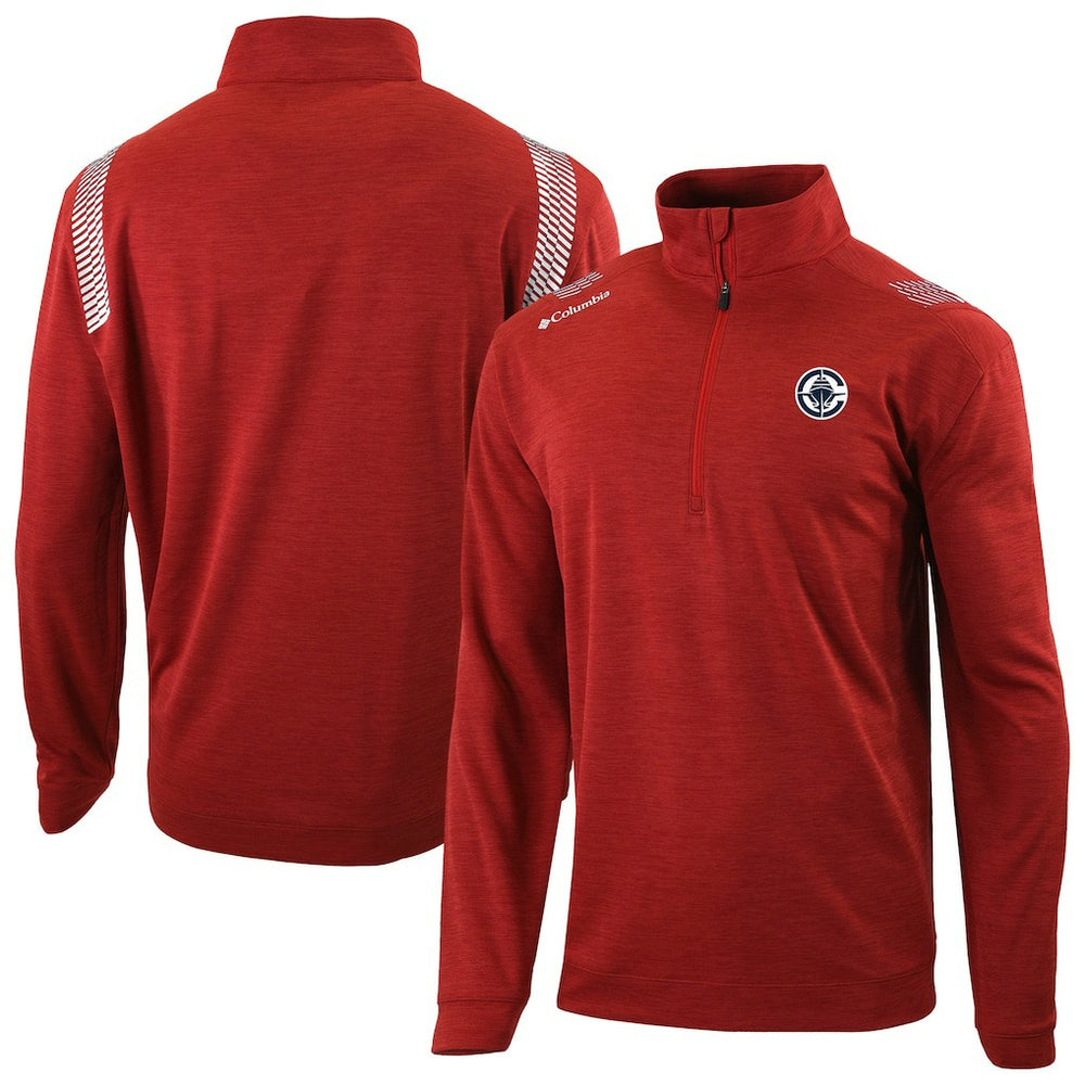 LA Clippers Oakland Downs Omni-Wick Quarter-Zip Top - Red | Columbia for sale