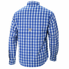 Philadelphia 76ers Super Tamiami Omni-Shade Long Sleeve Button-Down Shirt - Blue | Columbia for sale