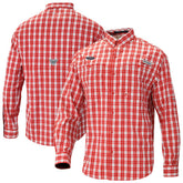 New Orleans Pelicans Super Tamiami Omni-Shade Long Sleeve Button-Down Shirt - Red | Columbia outlet