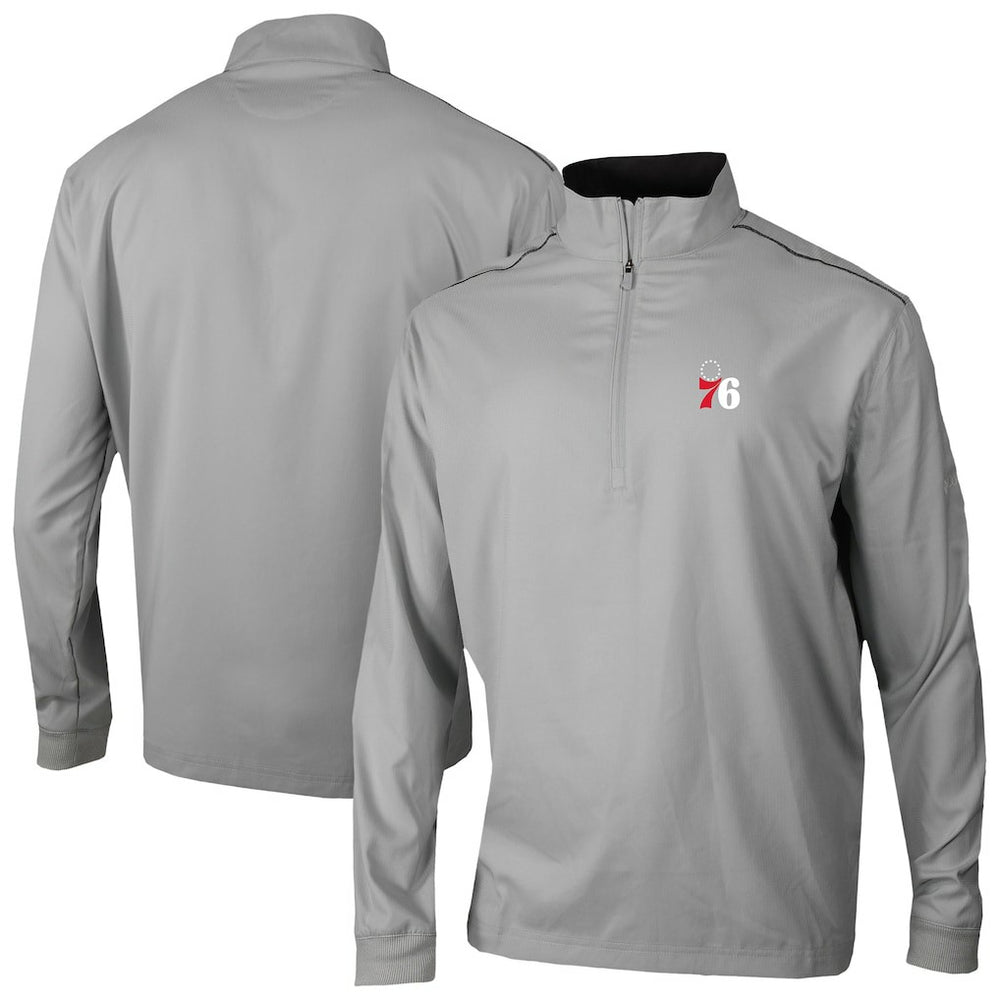 Philadelphia 76ers Omni-Wick Bogey's Paradise Quarter-Zip Top - Gray | Columbia on sale