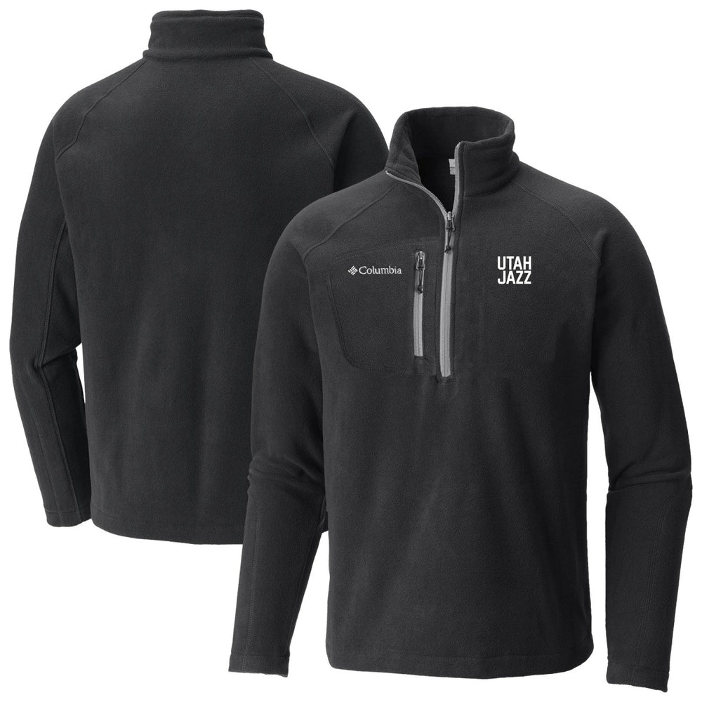 Utah Jazz Fast Trek III Half-Zip Fleece Pullover - Black | Columbia for sale