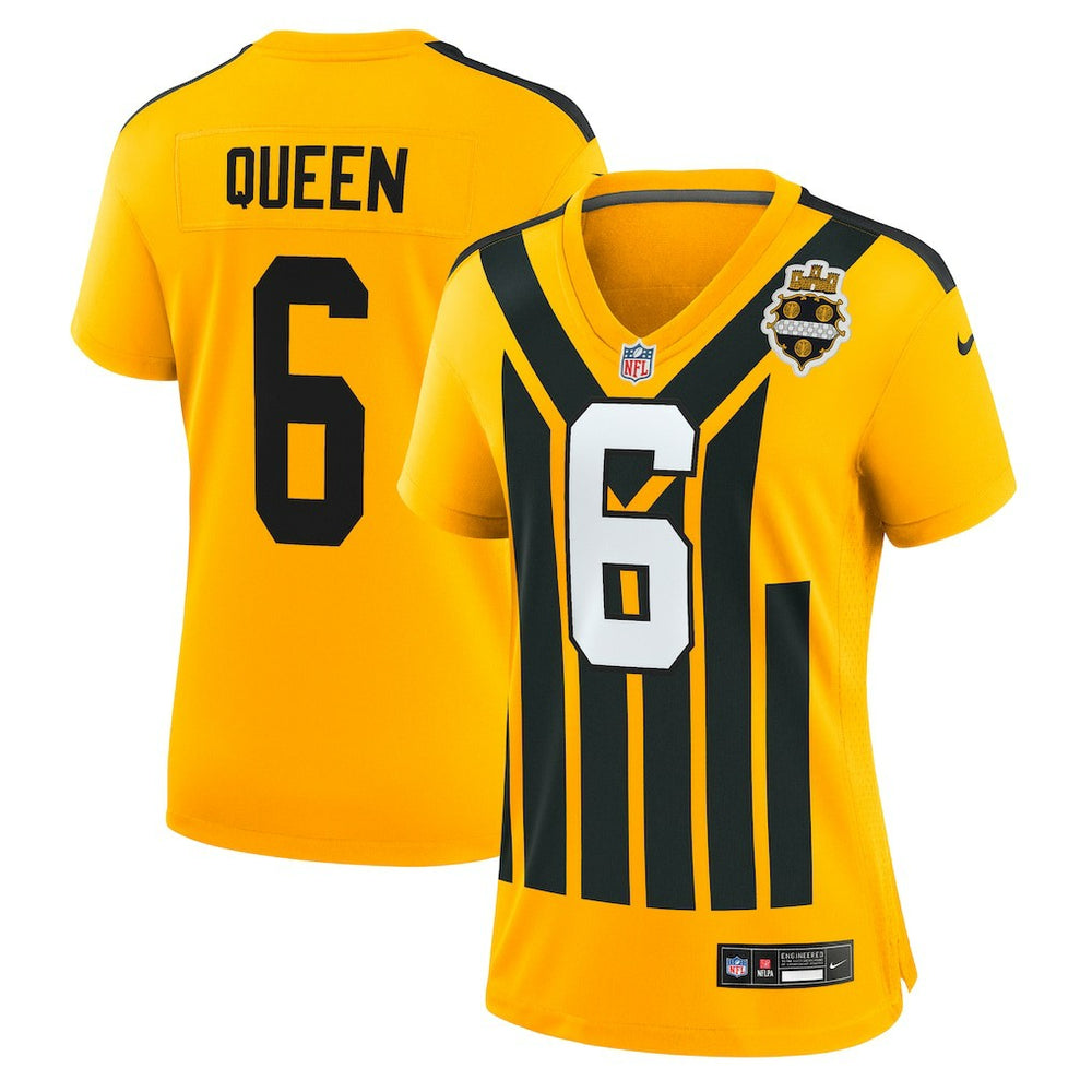 NFL Pittsburgh Steelers Patrick Queen Women's Alternate 1933 Throwback Game Jersey