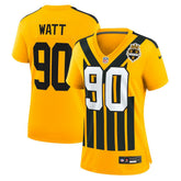 NFL Pittsburgh Steelers T.J. Watt Women's Alternate 1933 Throwback Game Jersey