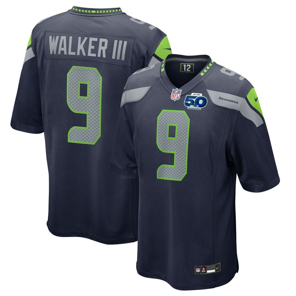 NFL Seattle Seahawks Kenneth Walker III 50th Season Game Jersey